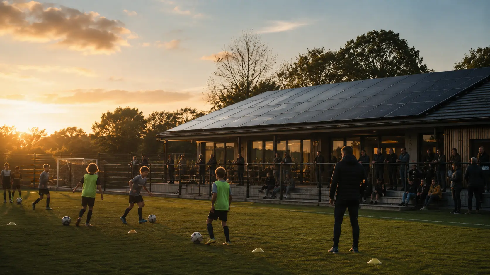 Community football club solar clubhouse